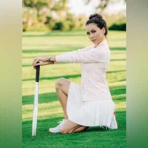 White Pleated Women's Skirt